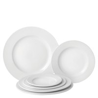 Plate Wide Rim White China 10in 25cm