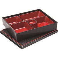Bento Box 27 x 21cm 10.5 x 8.25in  5 Compartment