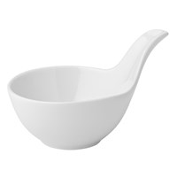 Bowl Handled Sauce China White 11.5cm 29cl