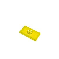 Yellow Closed Lid For Slim Recycling Bin