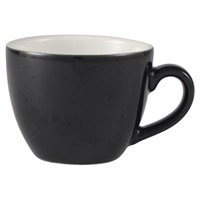 Cup Bowl Shaped China Black 9cl