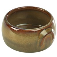 Terra Stoneware- Rustic Brown Butter Pot 3oz/90ml