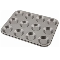 Bun Tray  Carbon Steel Non-Stick 12 Cup