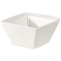 Bowl Square White 8cm 3.5in
