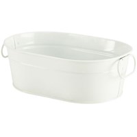 Serving Bucket Steel White 23 x 15 x 7cm