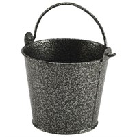 Galvanise Hammere Serving Bucket 10cm