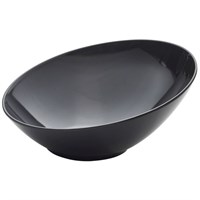 Black Melamine Slanted Buffet Bowl 30 x 29 x 13cm