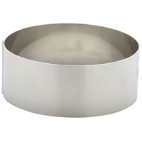 Mousse Ring Stainless Steel 9x3.5cm