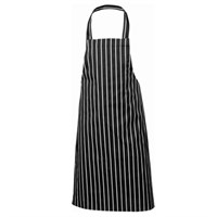Apron Black Stripe Cotton (butchers)