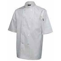 Chef Jacket Short Sleeve White XXL Size