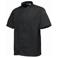 Basic Stud Jacket (Short Sleeve)Black XL Size