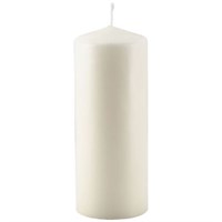 Pillar Candle 20cm h x 8cm dia Ivory 100h+/-