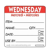 Label WED 5cm sq UltraRemovable Food