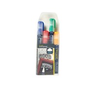 Waterproof Chalk Markers 4 Colour Pack (R  G  W  Bl) Medium