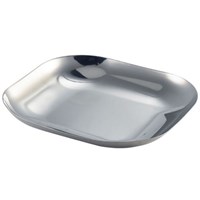 Plate Square Stainless Steel 16cm