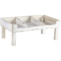 Rustic Wooden Display Crate Stand-White Wash Finish