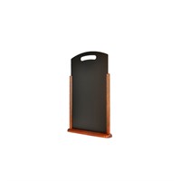 Large Table Chalk Board Dark Wood 21x45cm