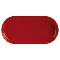 Oblong Plate Magma Re Narrow Rim 30cm