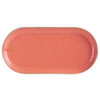 Plate Oval Coral Narrow 32 x 20cm