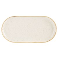 Plate Oval Oatmeal Narrow 32 x 20cm