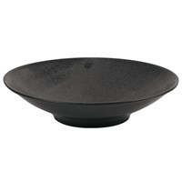 Bowl Footed China Black Graphite 26cm
