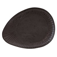 Flint Reactive Oval Plate 34cm