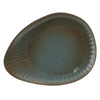 Fern Reactive Oval Plate 34cm