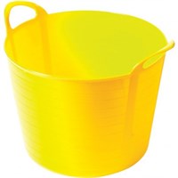 Bucket Plastic Flexi Yellow Rhino Tub 40L