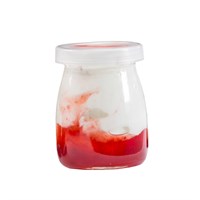 Single Serve Glass Jar With Lid 180ml