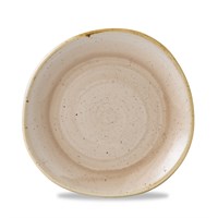 Plate Nutmeg Cream Stonecast Trace 8.25in
