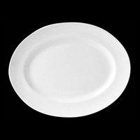 Plate Oval Vogue China White 28cm 11in
