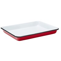 Baking Tray Eagle Enamel Red 28cm