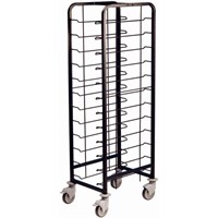 Black Epoxy Coated Trolley 12 Tier 51x64x170