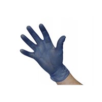 Gloves Vinyl Blue Powdered XLarge