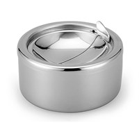 Ashtray Cigar Windproof Steel Round Steel 10 x 6.8cm