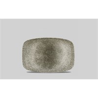 Raku Quartz Black Oblong Chefs Plate 12 X 7 4/5 Box 6
