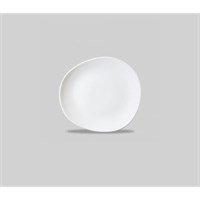Plate Round Organic White 21cm 8.25in