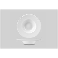 Bowl Wide Rim China White 24cm