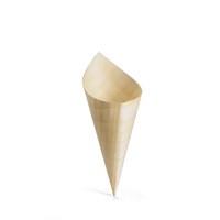 Serving Cone Disposable Natural 4.5x12.5cm