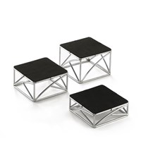 Risers  Non Slip Chrome Plated 3pc set