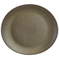 Plate Oval Terra Stoneware Antigo 21x19cm
