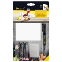 Chalk Boar A7 White Tags 1 Black Chalkmarker