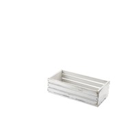 Wooen Crate White Wash 25 x 12 x 7.5cm