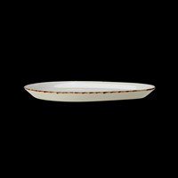 Tray Combi White Brown Dapple 25.5cm 10in
