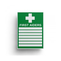 Sign First Aiders 300x200mm Self Adhesive