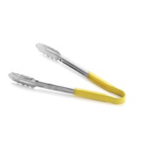 Tongs Vinyl Coated Stainless Steel Yellow 30.5cm