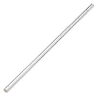 Straw Paper Solid Silver 20cm 6mm D