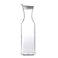 Bottle Juice Water Square Acrylic Clear 1.5L