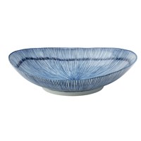 Bowl Oval Urchin Blue 16cm 6.25in