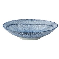 Bowl Oval Urchin Blue 22.5cm 8.75in